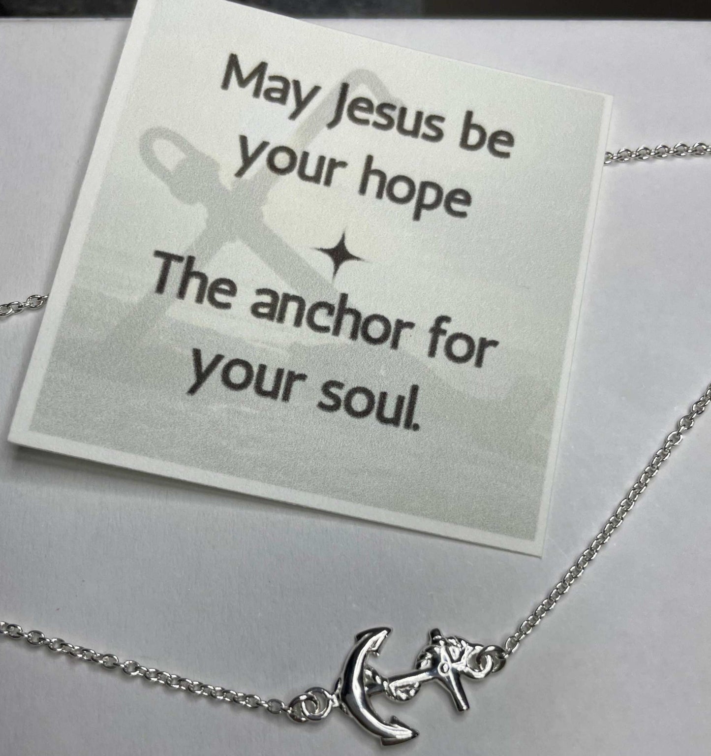 Silver Anchor Anklet