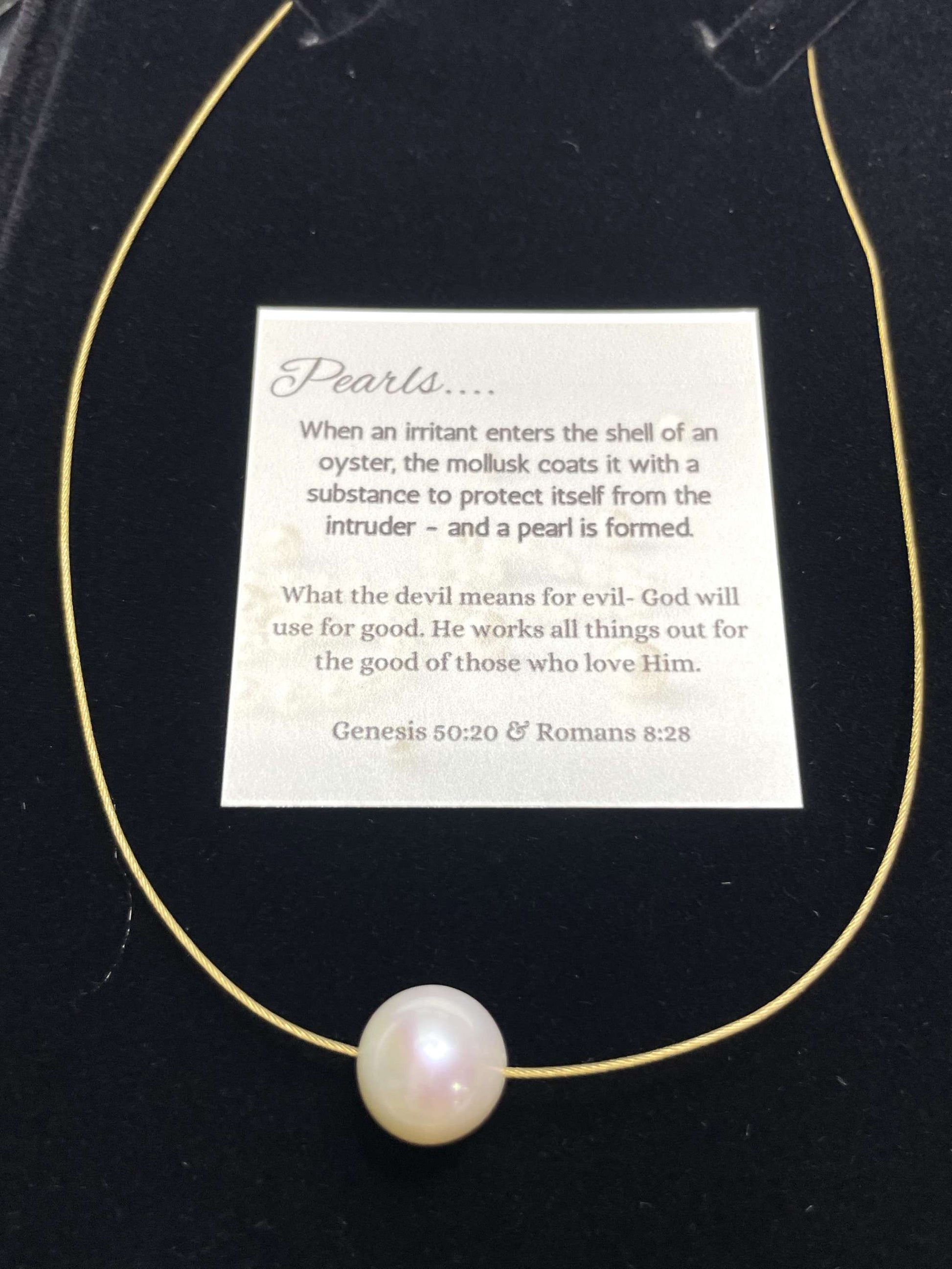 Freshwater Pearl Necklace- Gold - Gravie's