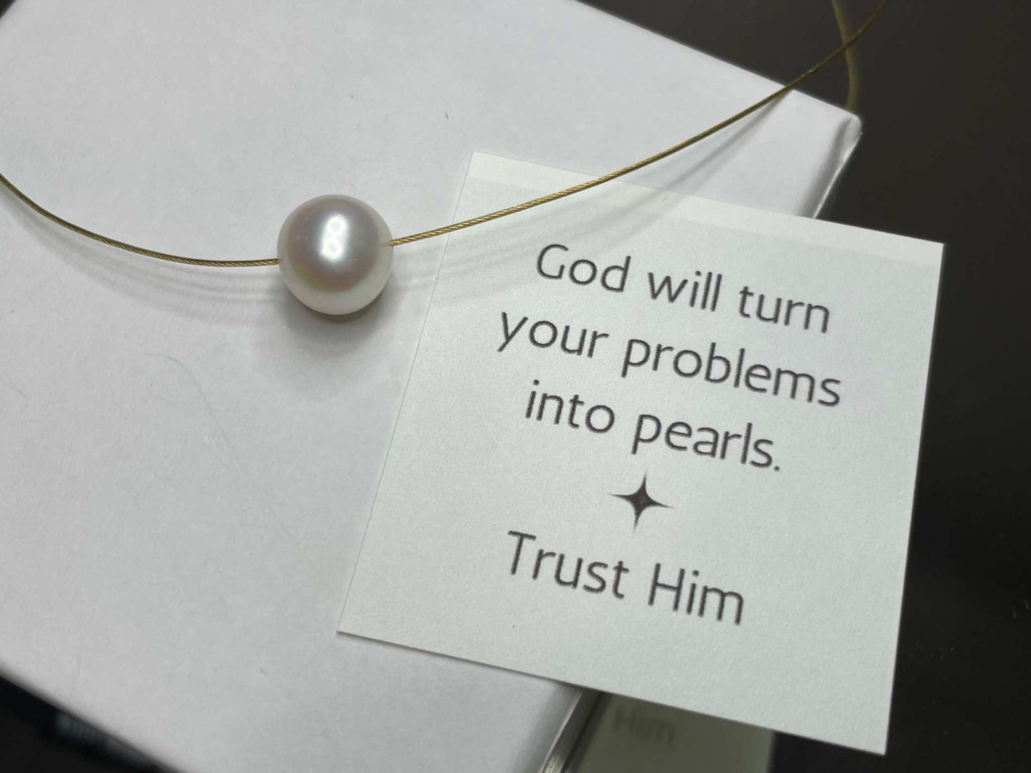 Freshwater Pearl Necklace- Gold - Gravie's