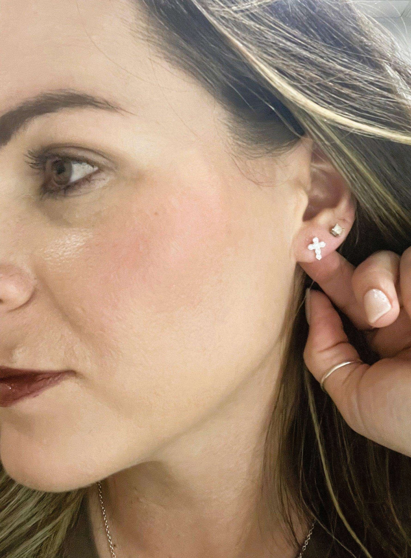Cross Stud Earrings