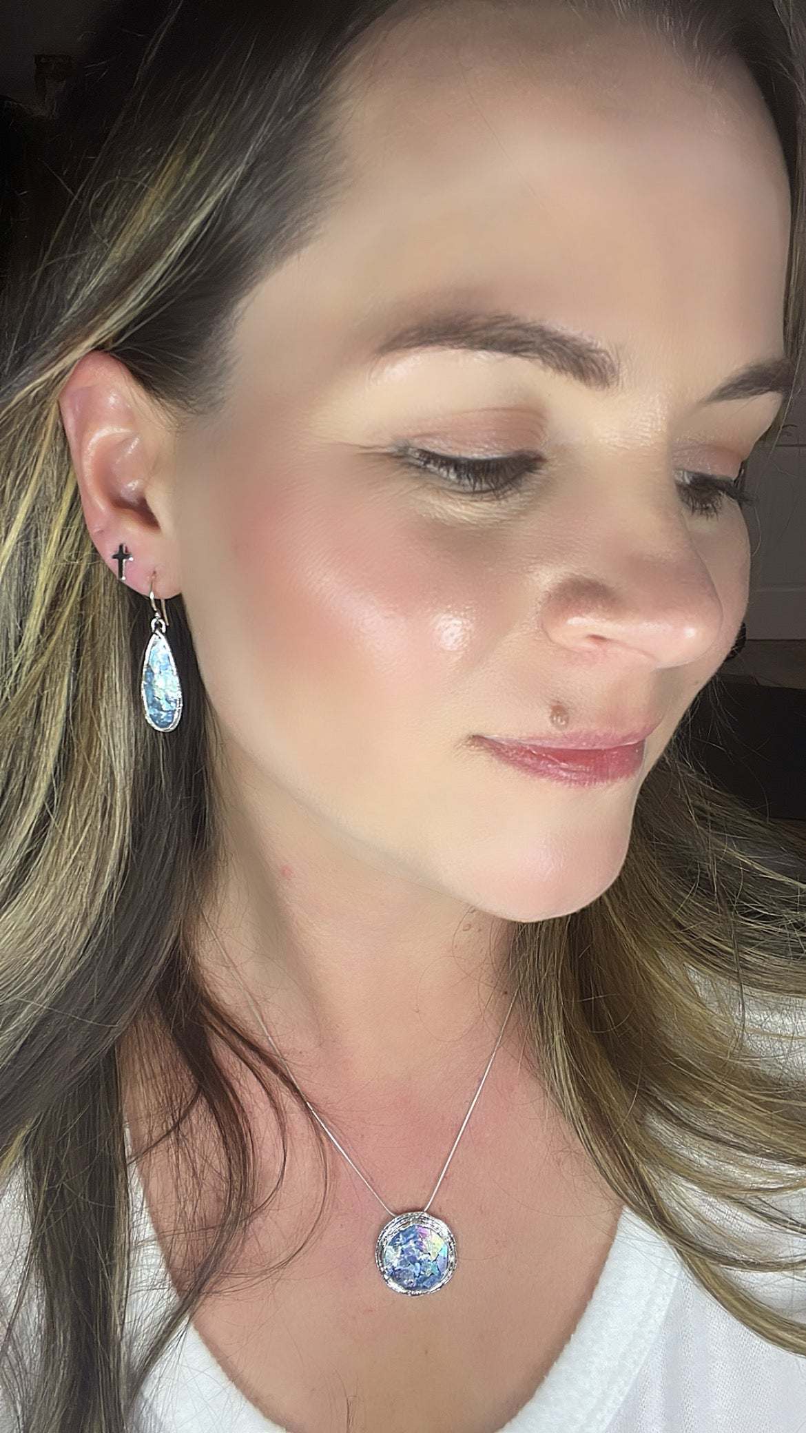 Roman Glass Earrings