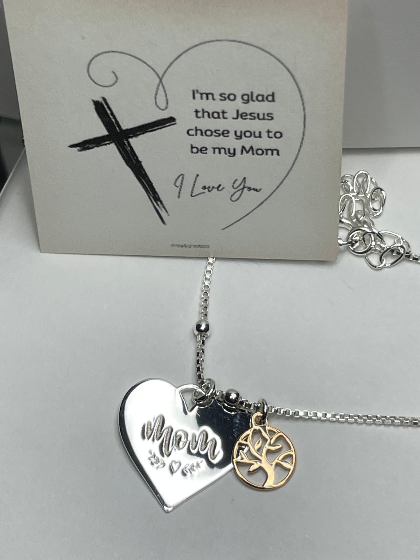 Mom and Family Tree Necklace