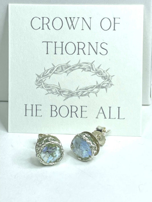 Crown of Thorns Stud Earrings