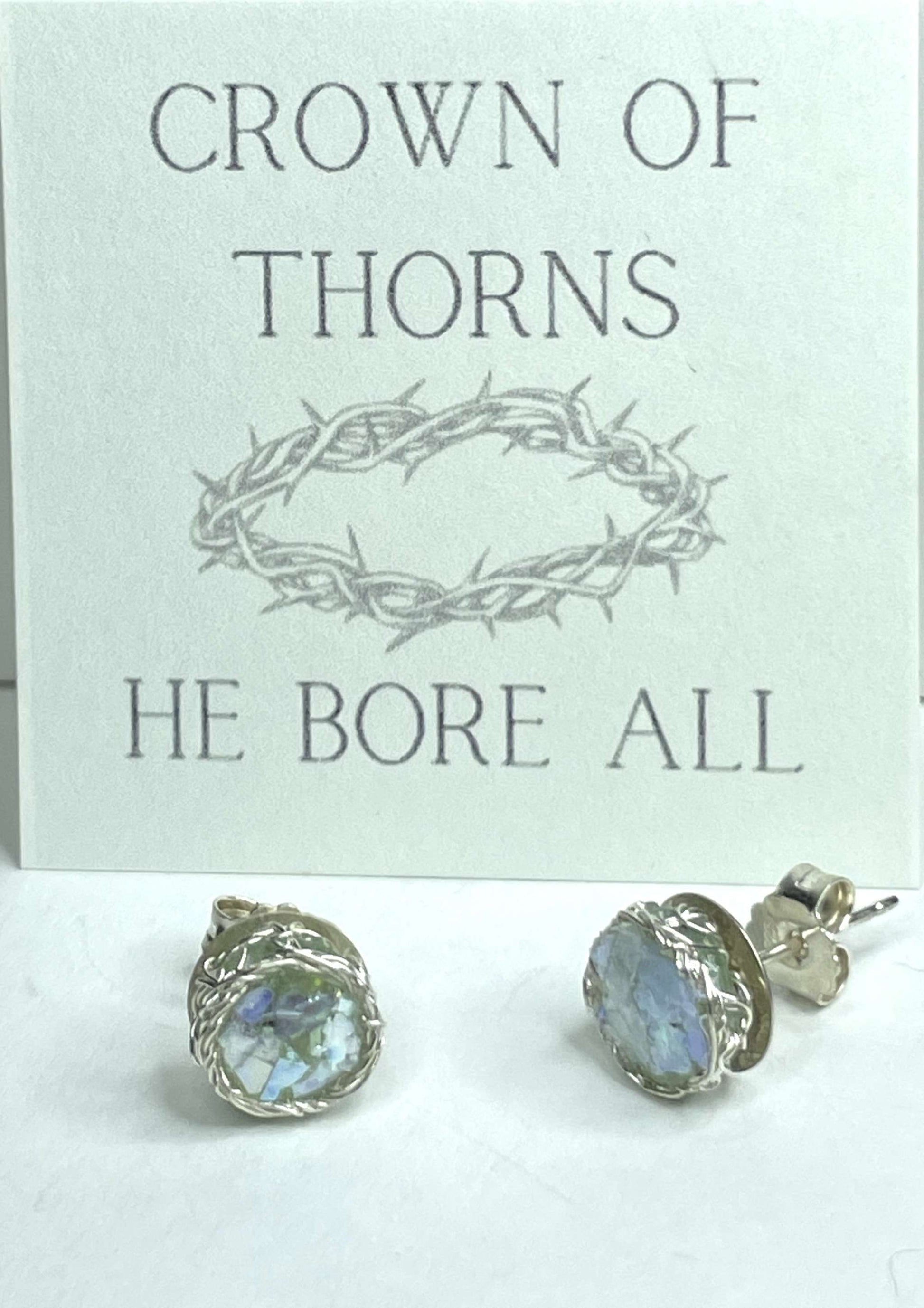 Crown of Thorns Stud Earrings