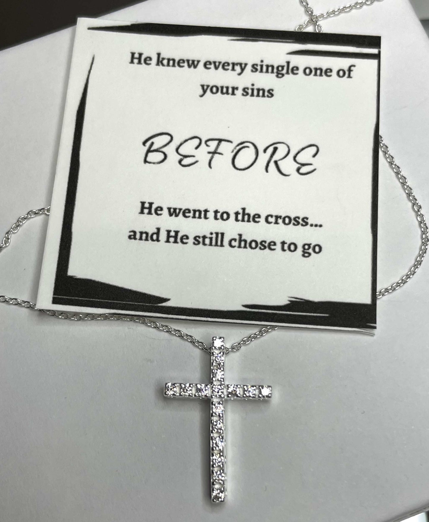 Silver Cross Necklace