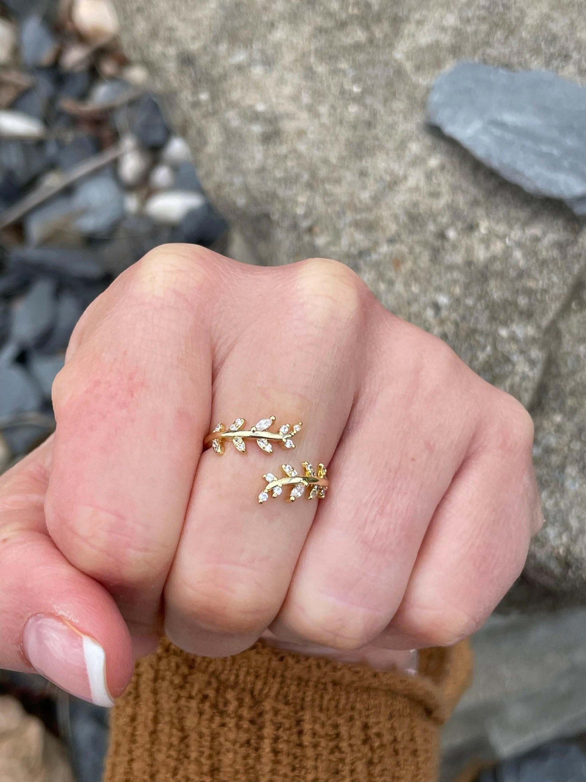 Vine and Branches Adjustable Ring