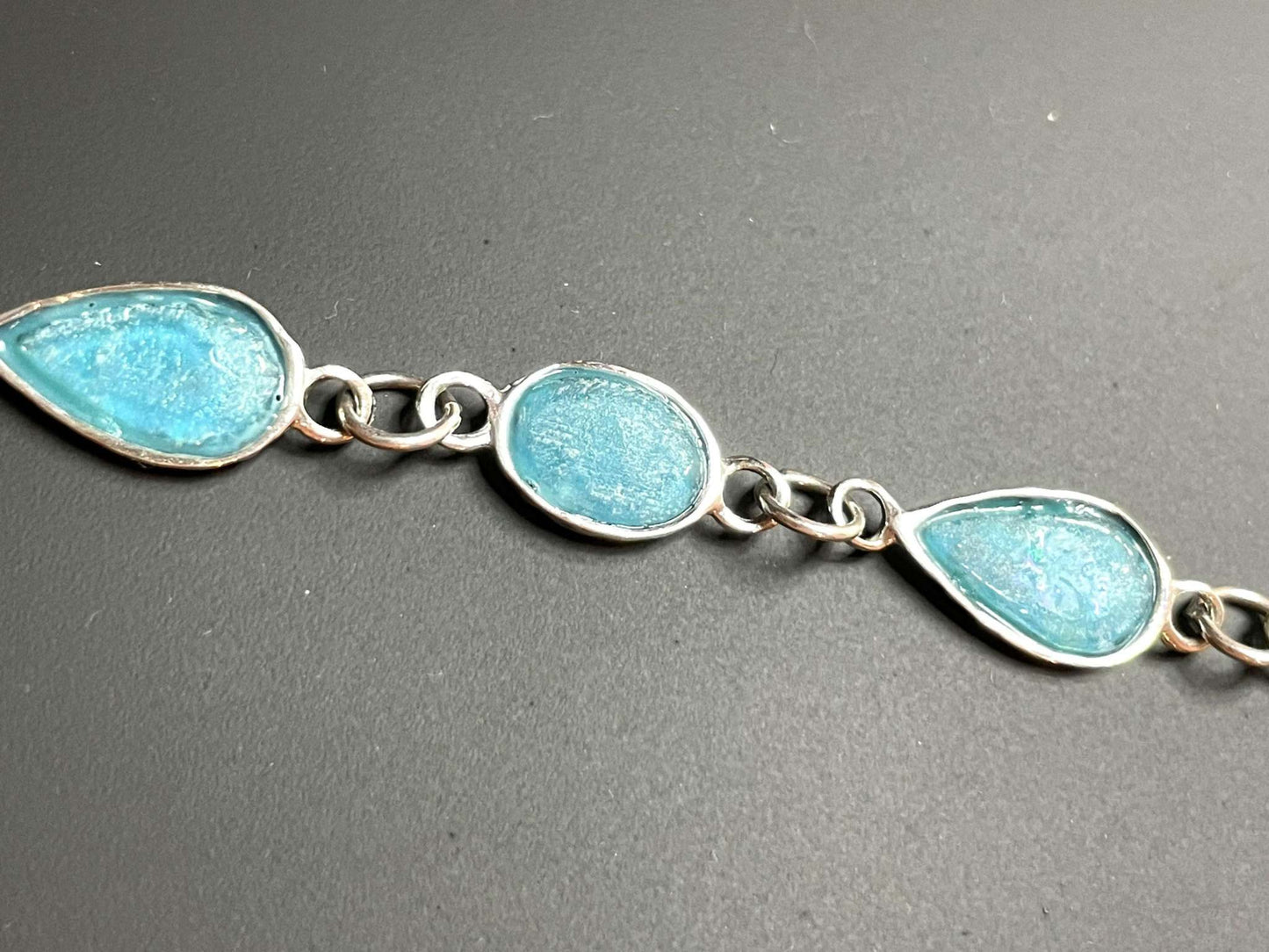 Hammered Edge Toggle Bracelet