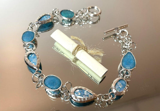 Hammered Edge Toggle Bracelet