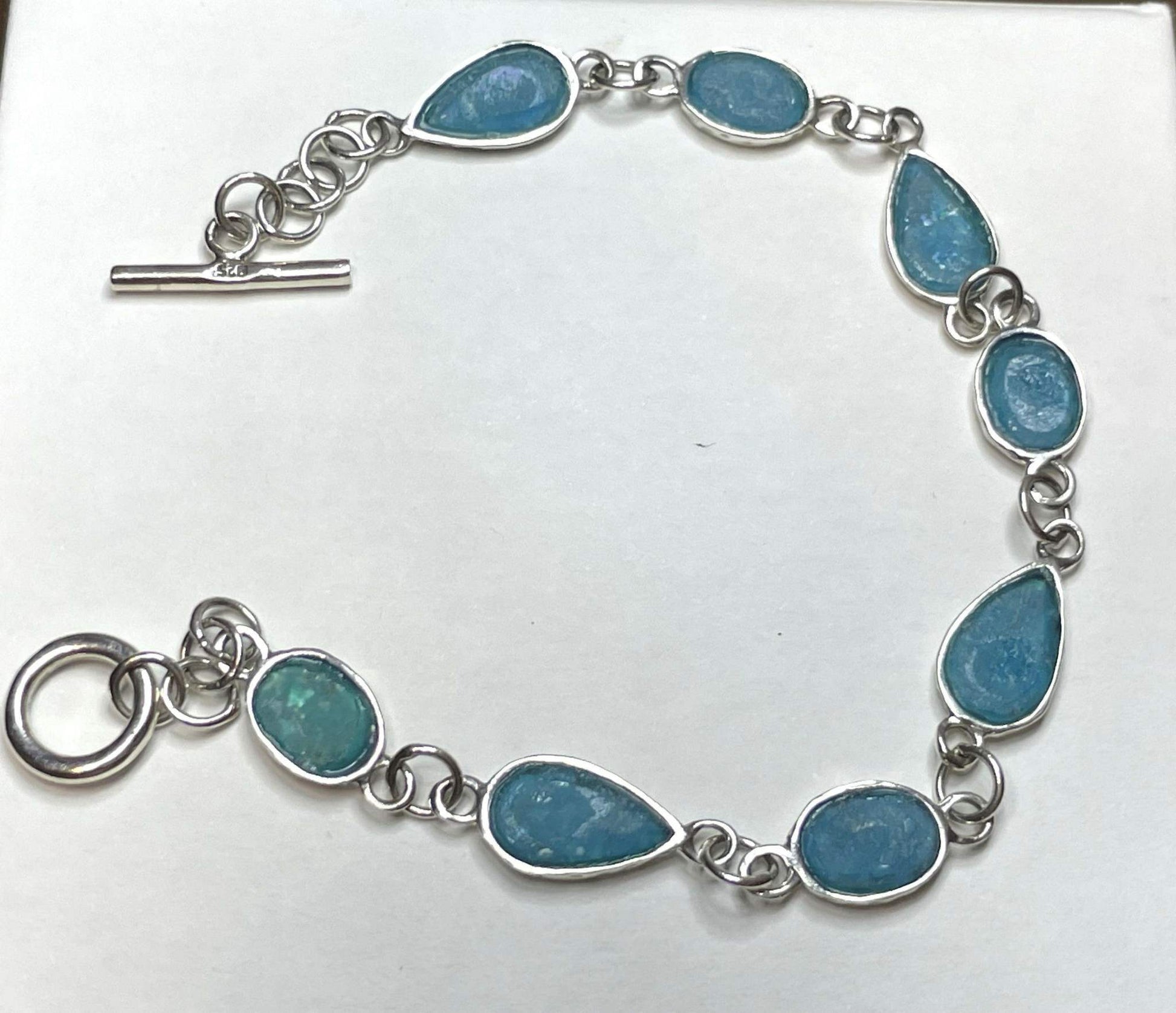 Hammered Edge Toggle Bracelet