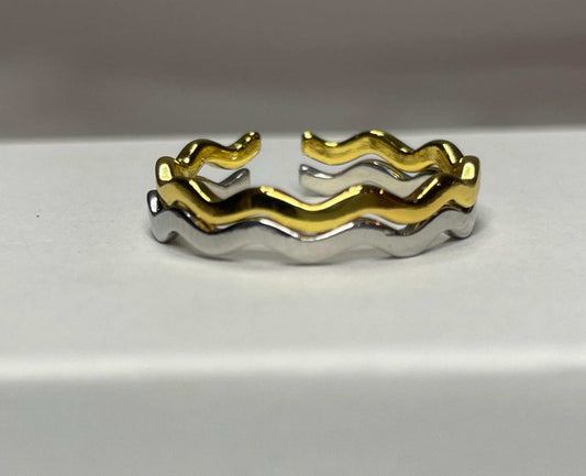 Wave Ring Set- Adjustable