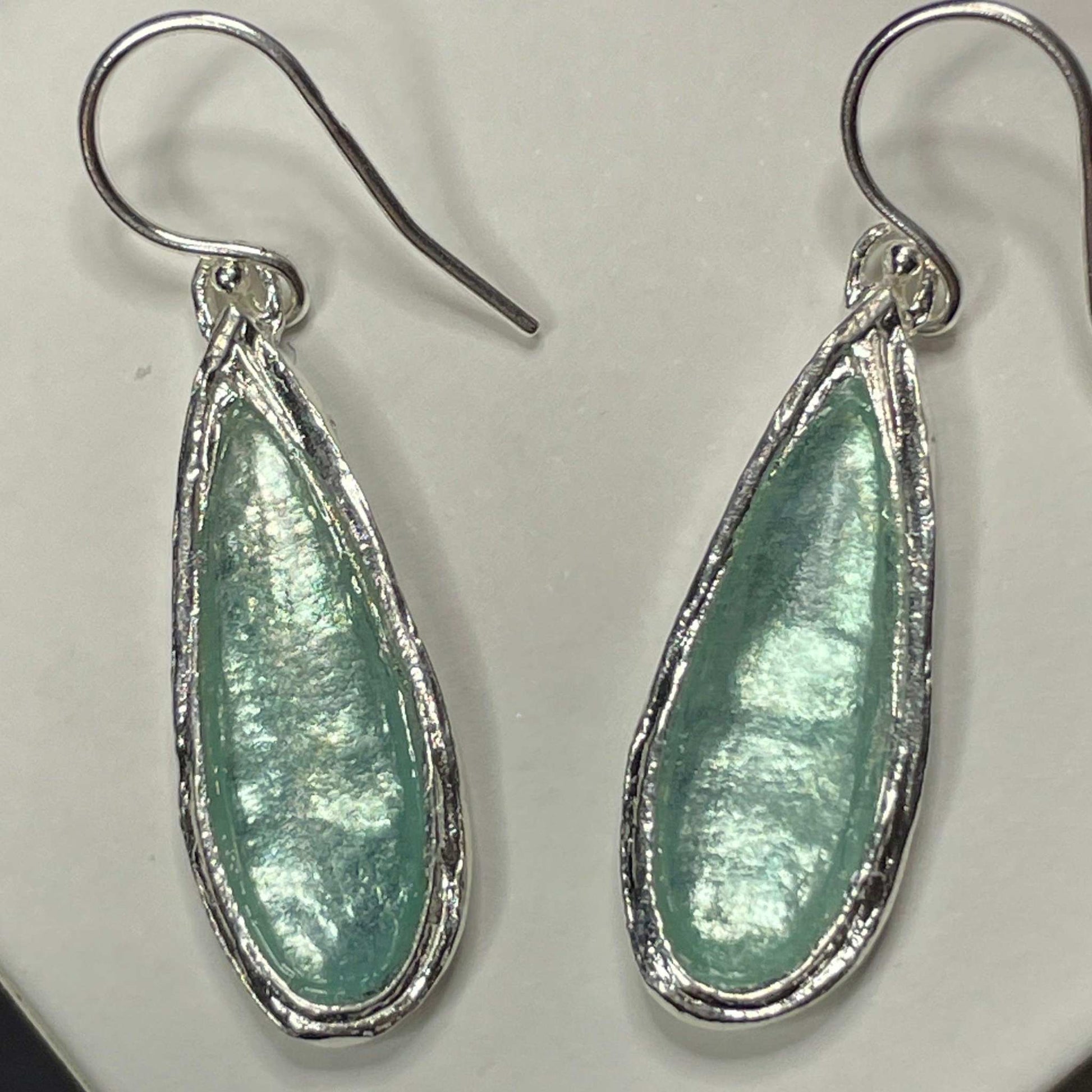 Rain Drop Roman Glass Earrings