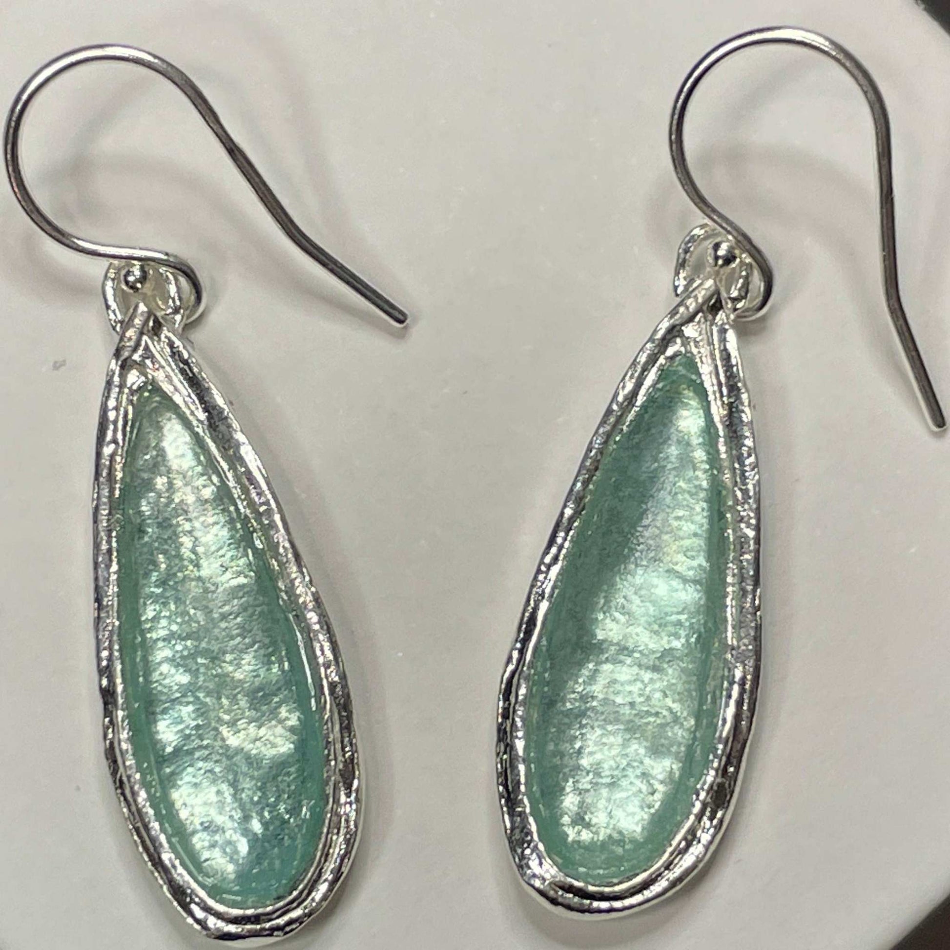 Rain Drop Roman Glass Earrings