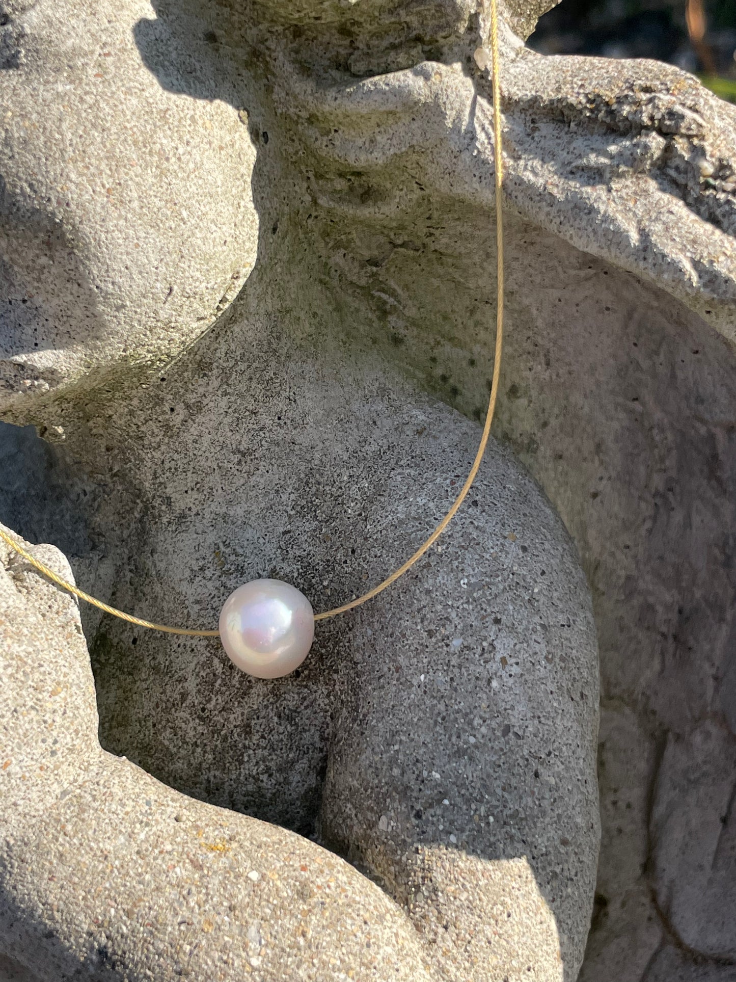 Freshwater Pearl Necklace- Gold