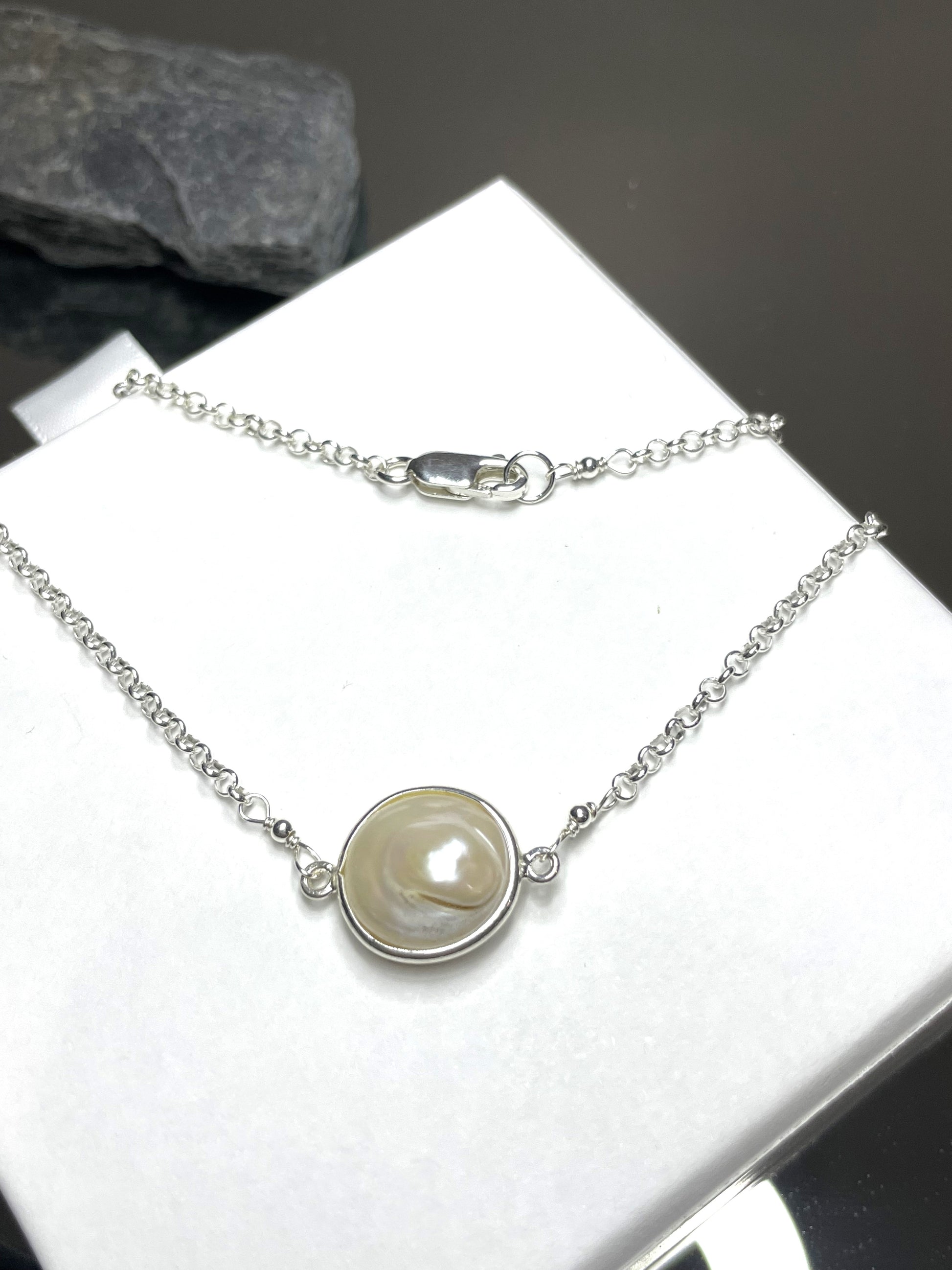 Freshwater Pearl Coin Necklace - Gravie's