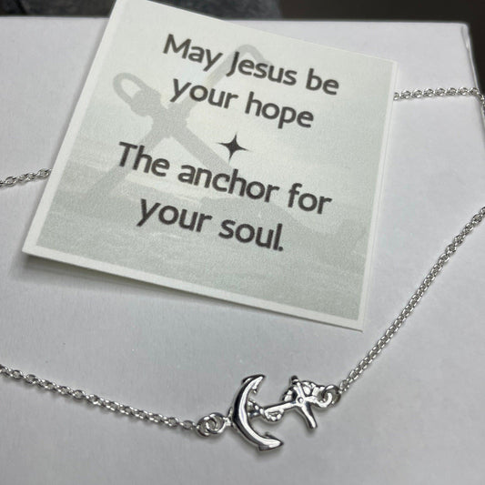 Silver Anchor Anklet