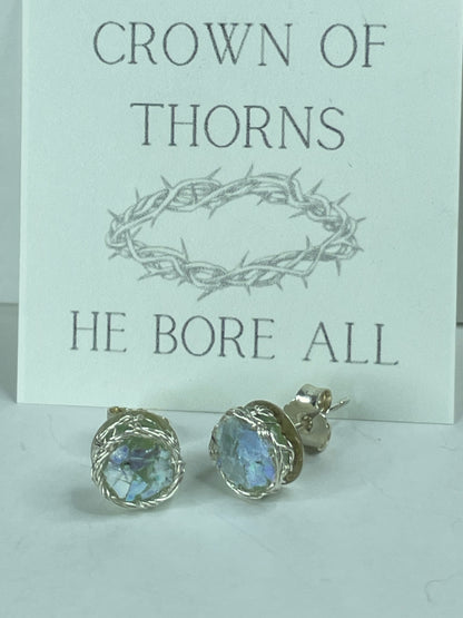 Crown of Thorns Stud Earrings