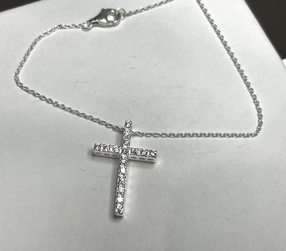 Cross Pendant Necklace- Sterling Silver