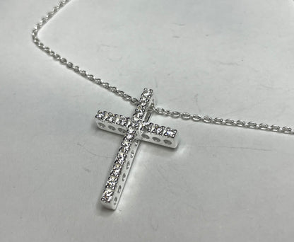 Cross Pendant Necklace- Sterling Silver