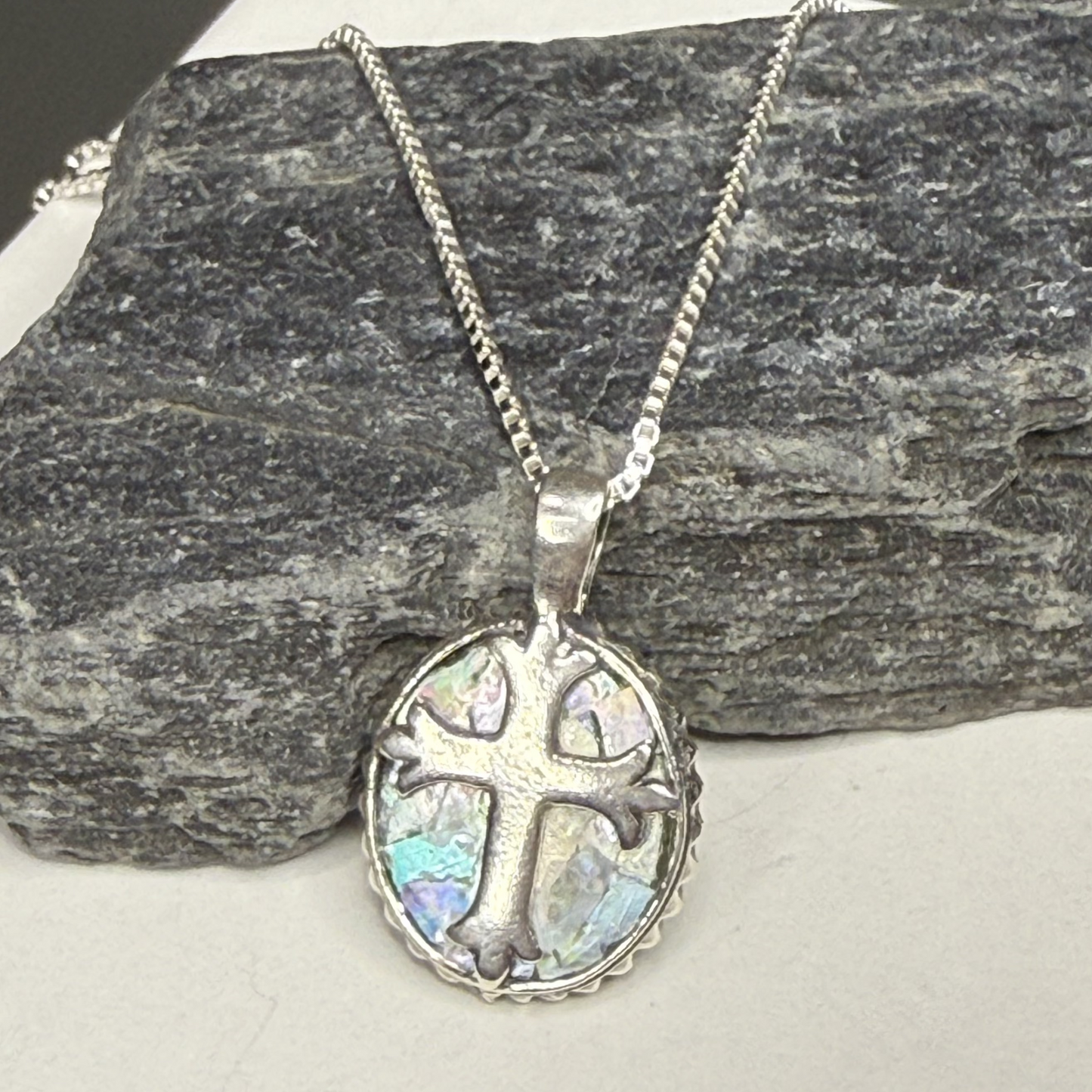 Oval Cross Necklace