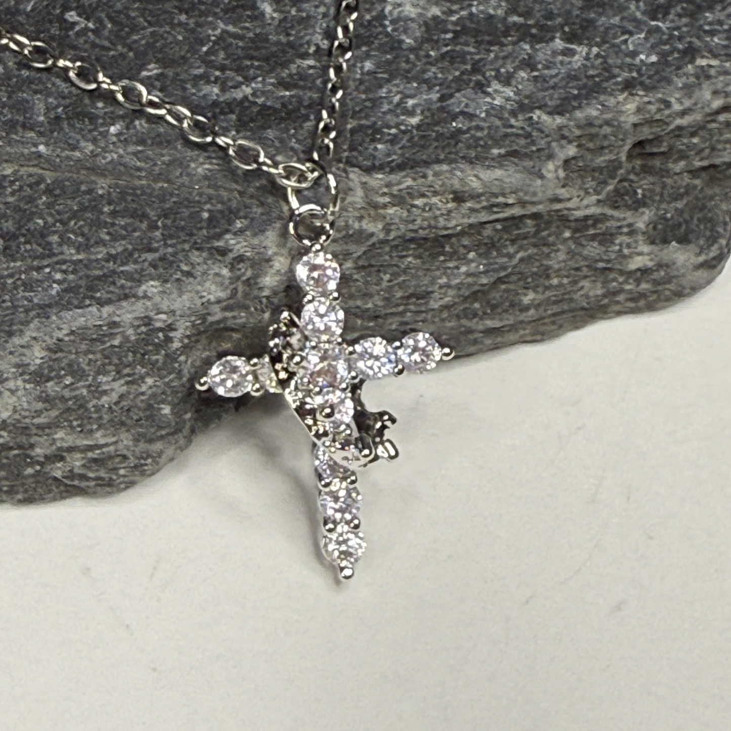 Cross and Crown Necklace