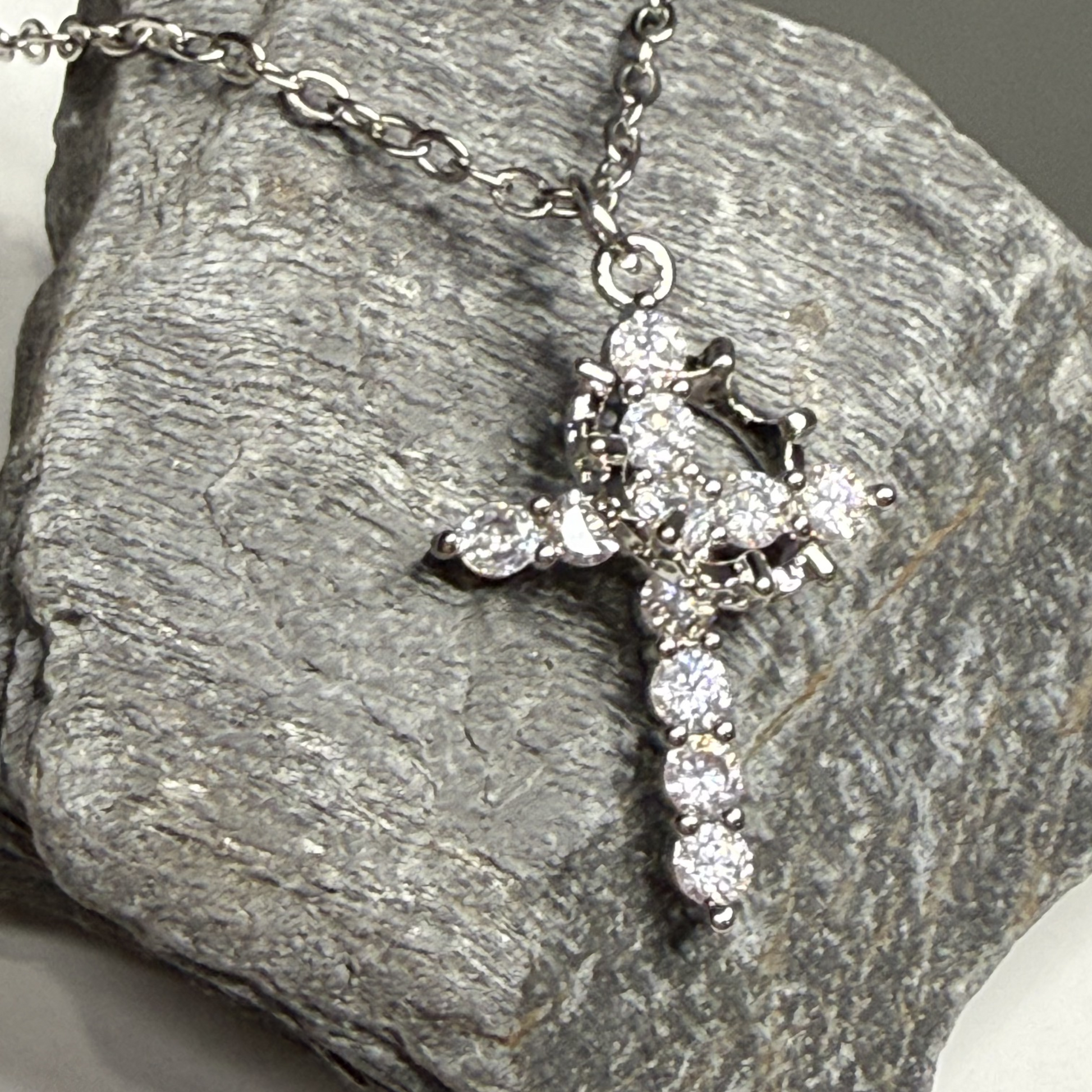 Cross and Crown Necklace