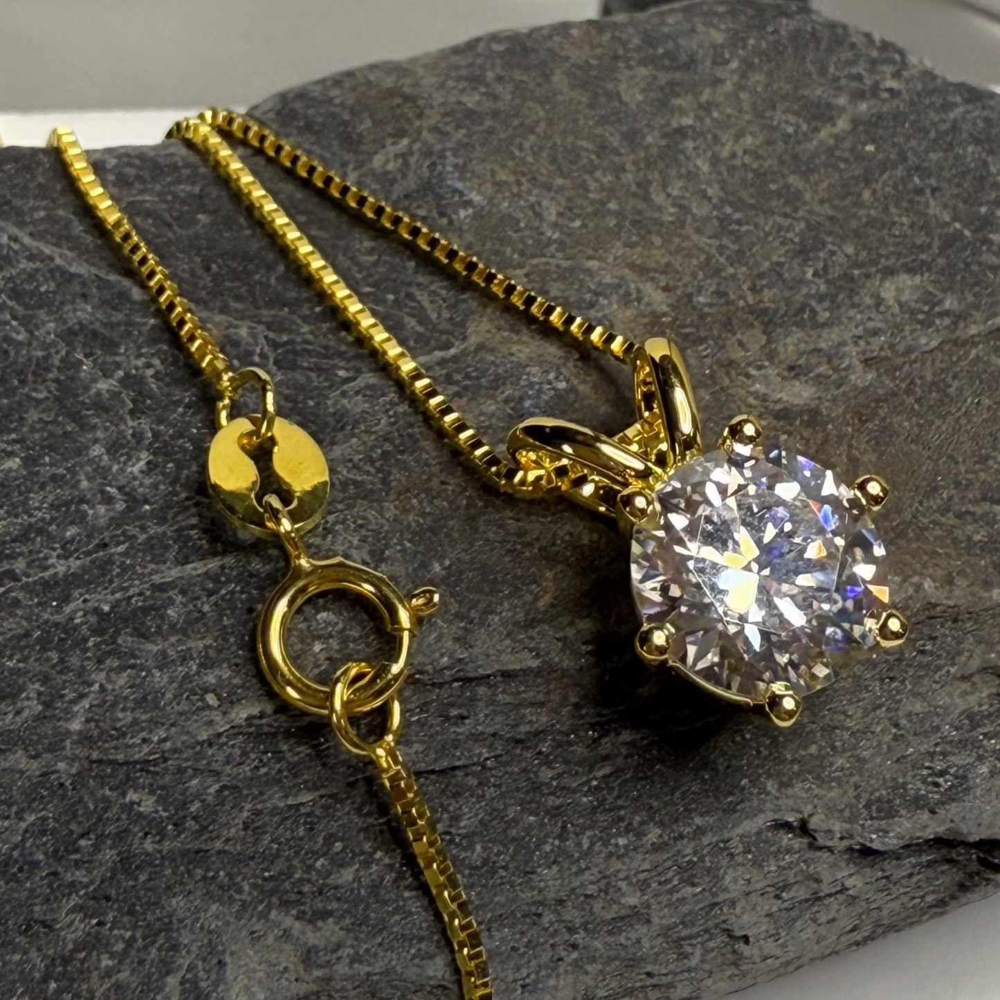 Light of the world gold necklace