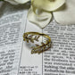 Vine and Branches Adjustable Ring Gold or Silver, Faith Based Jewelry, Wear with Meaning