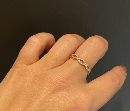 God Is Infinite Ring, Infinity Ring, Rose Gold infinity Ring, Christian Jewelry, Meaningful Gift Idea