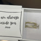 Christian Jewelry- Gold Beside You Ring Encouraging Jewelry